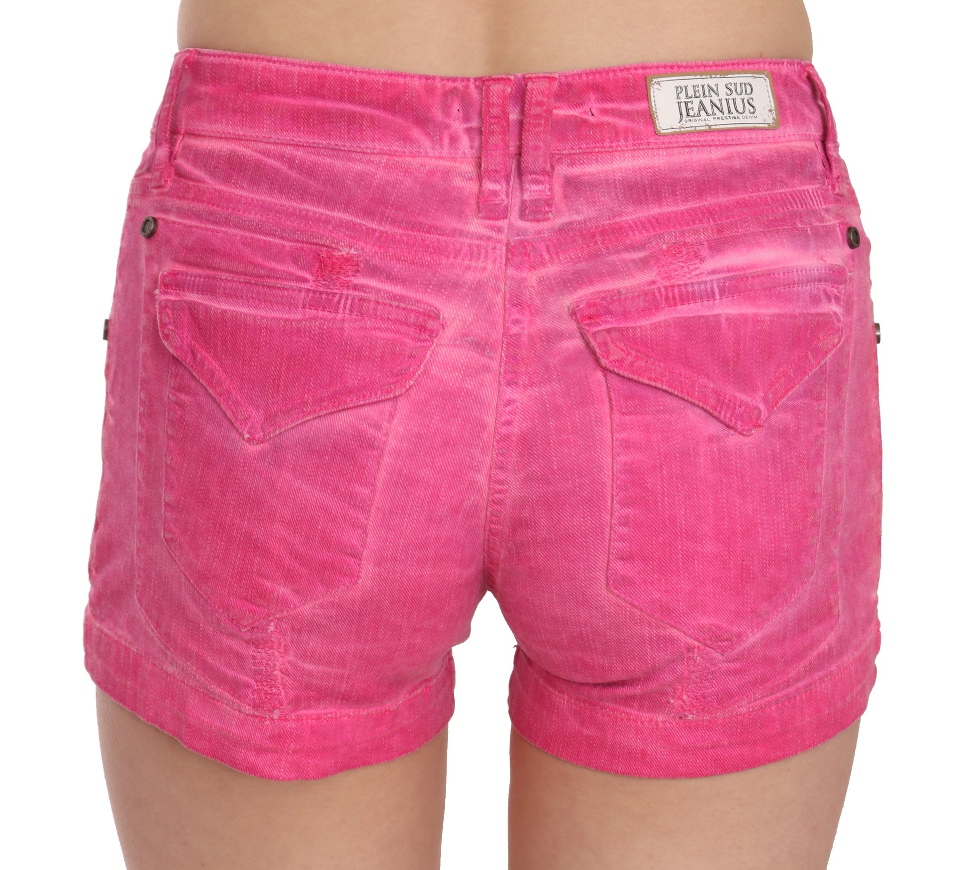 Chique roze mid waist mini shorts