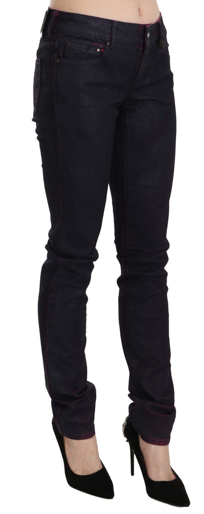 Chic Black Low Waist Skinny Denim