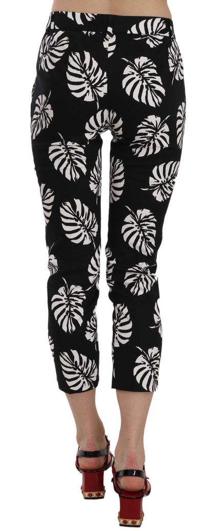 Elegante skinny capri met palmprint