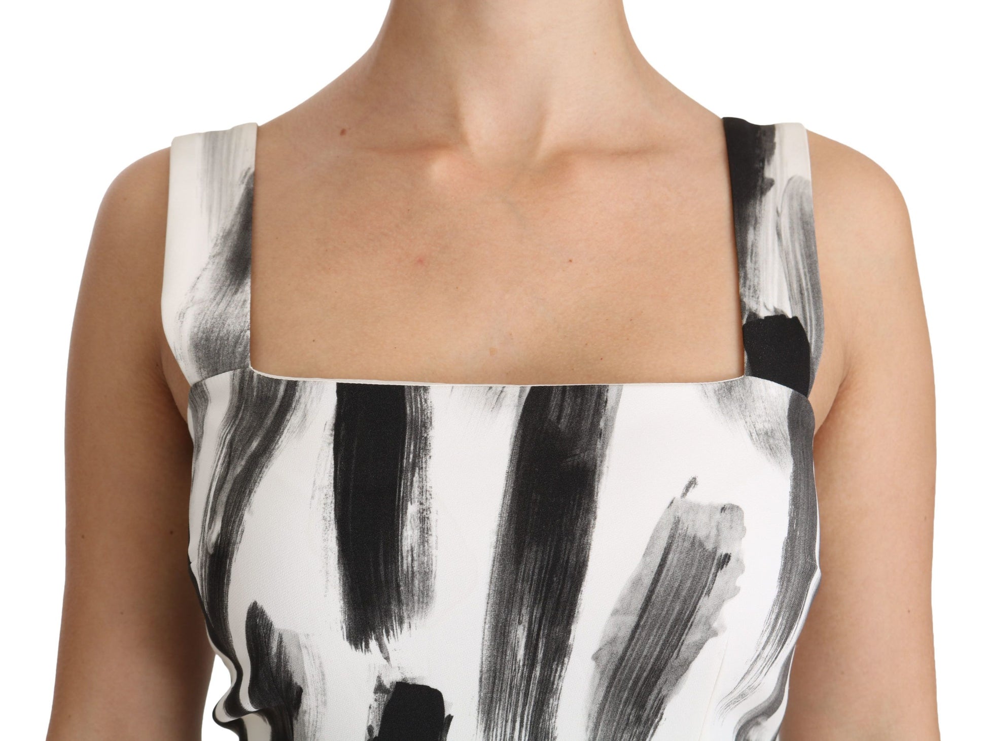 Chique monochrome midi-jurk met mantel