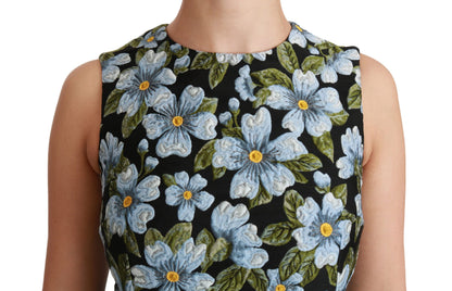 Elegante bloemen mini shift jurk