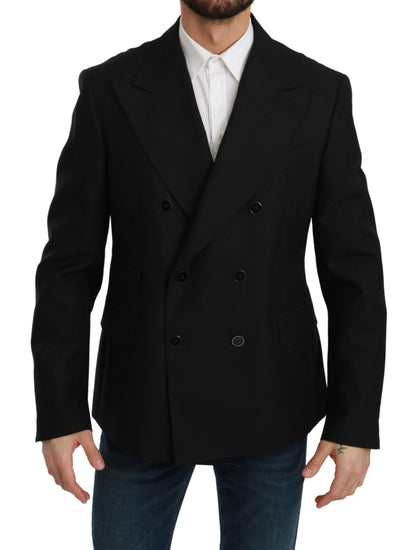 Elegante zwarte slim fit formele blazer