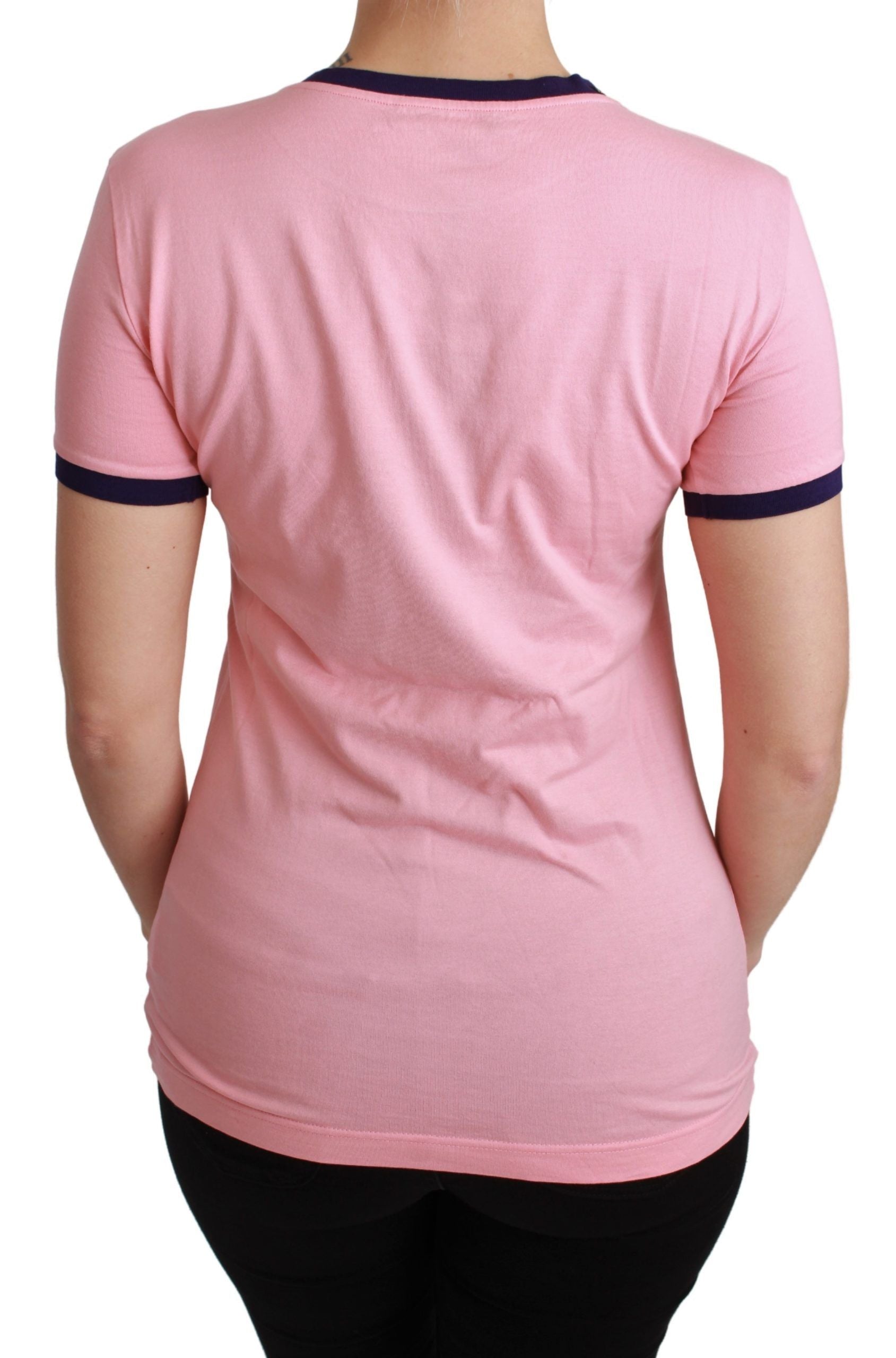 Roze ronde hals T-shirt van het jaar van het varken