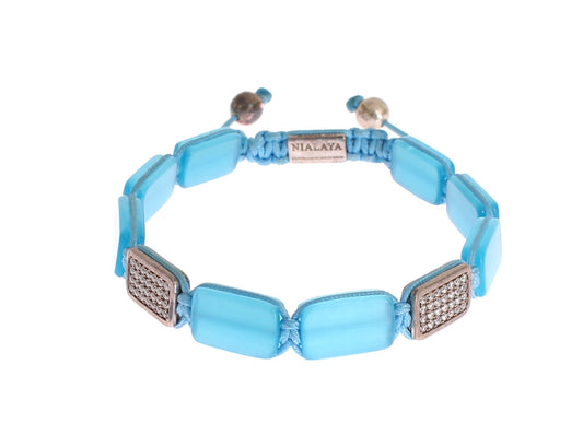 Chique Nialaya diamanten en opaal kralen armband