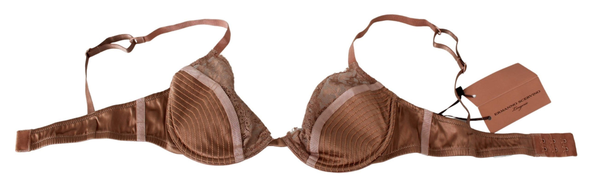 Elegant Nude Lace Push-Up Bra