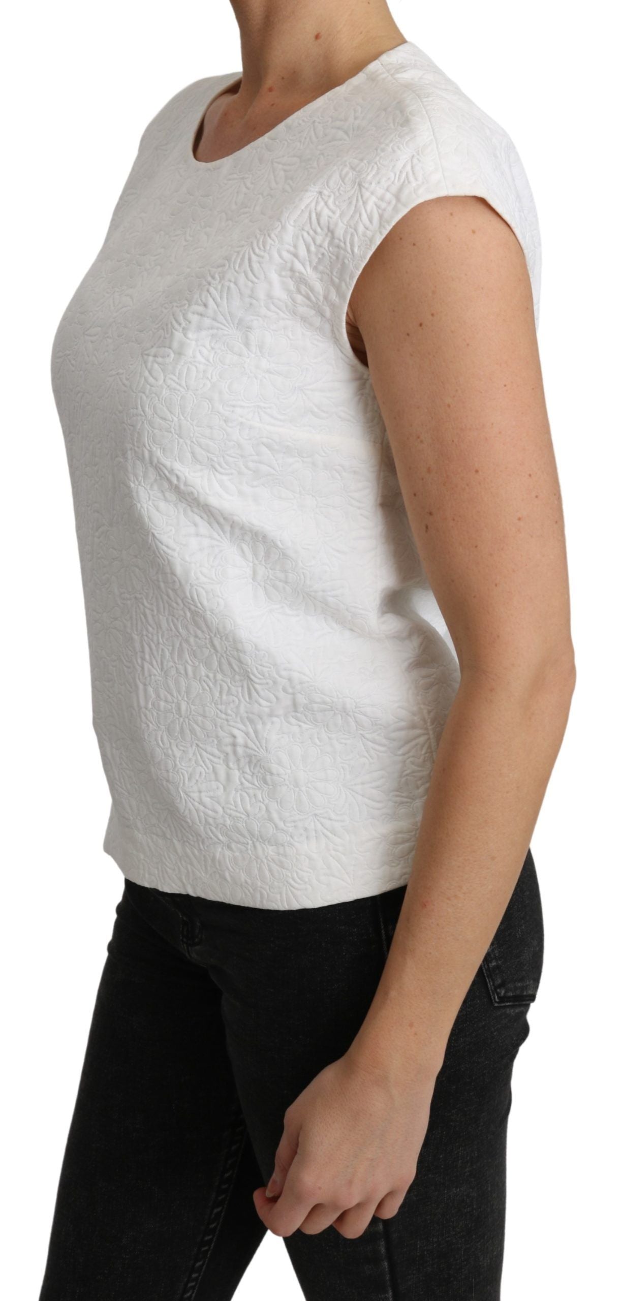 Elegante witte blouse van katoenmix