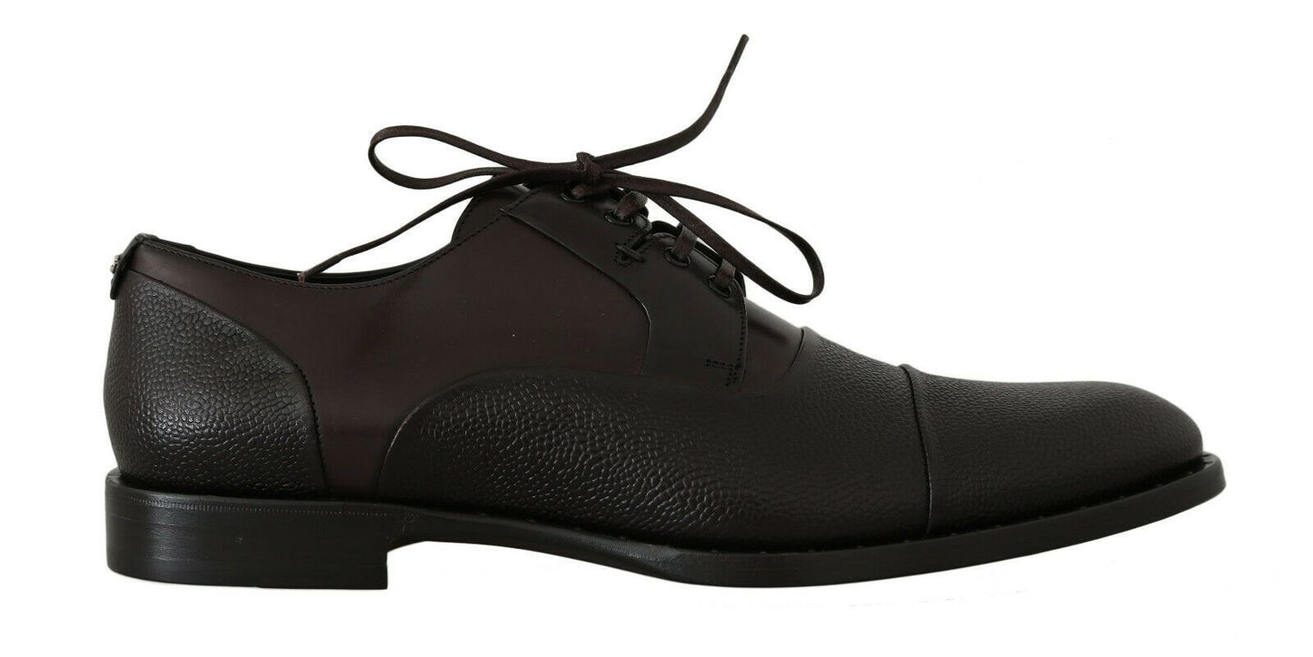 Elegante bruine leren formele veterschoenen