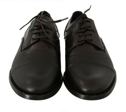 Elegante bruine leren formele veterschoenen