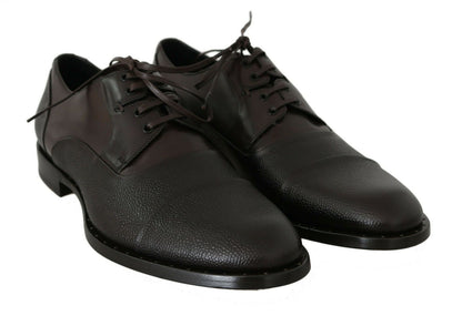 Elegante bruine leren formele veterschoenen