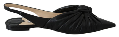 Elegante leren flats met puntige neus