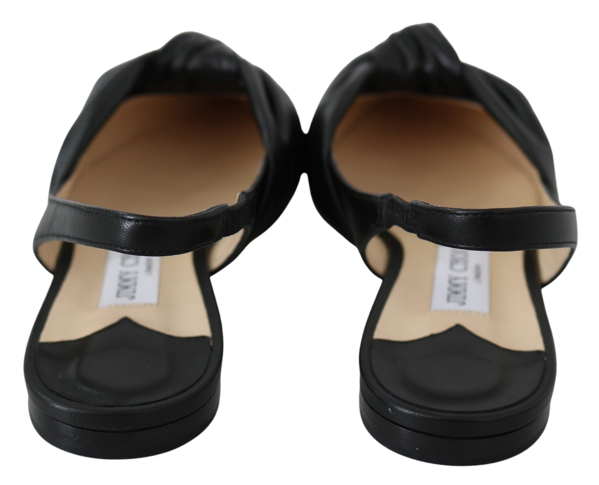 Elegante leren flats met puntige neus