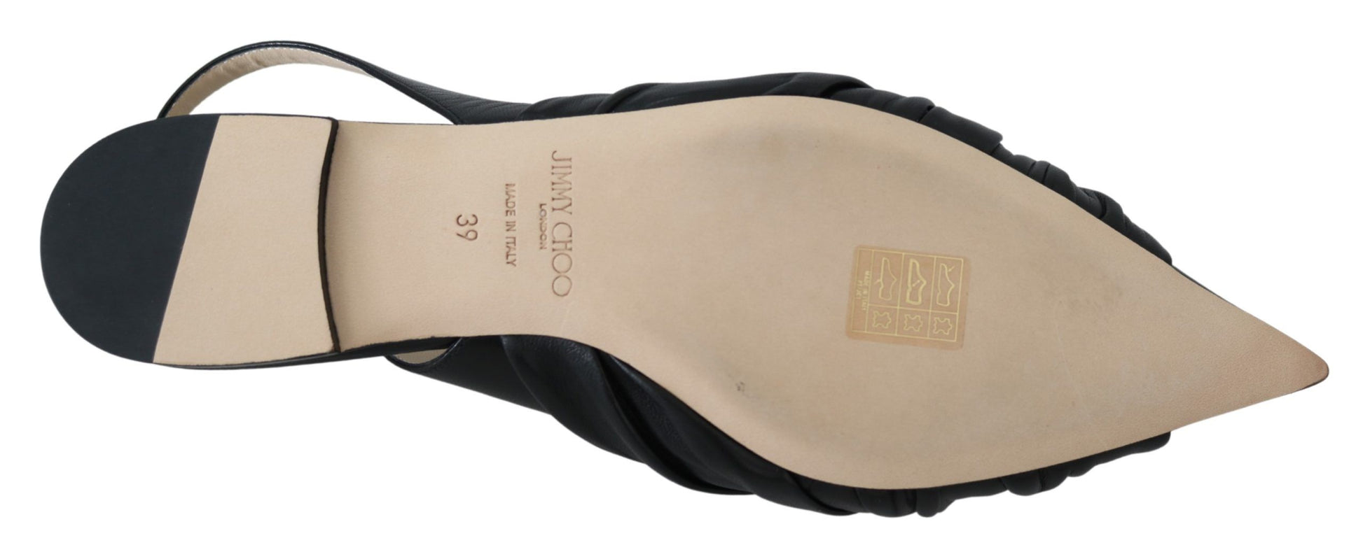 Elegante leren flats met puntige neus