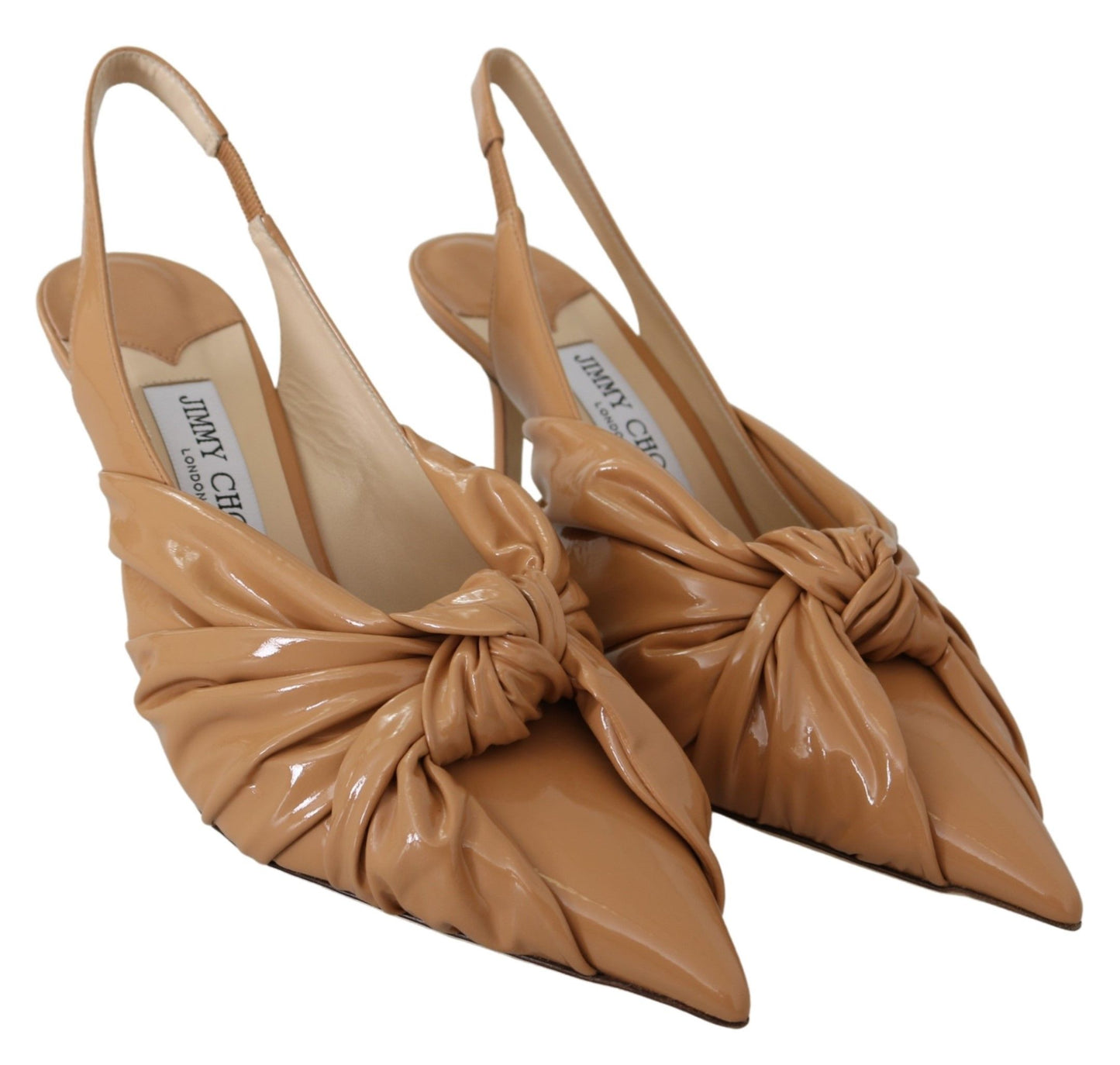 Elegante leren pumps met puntige neus