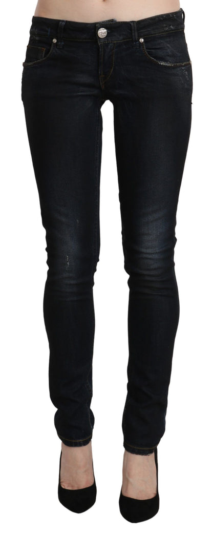 Strakke zwarte skinny jeans met wassing