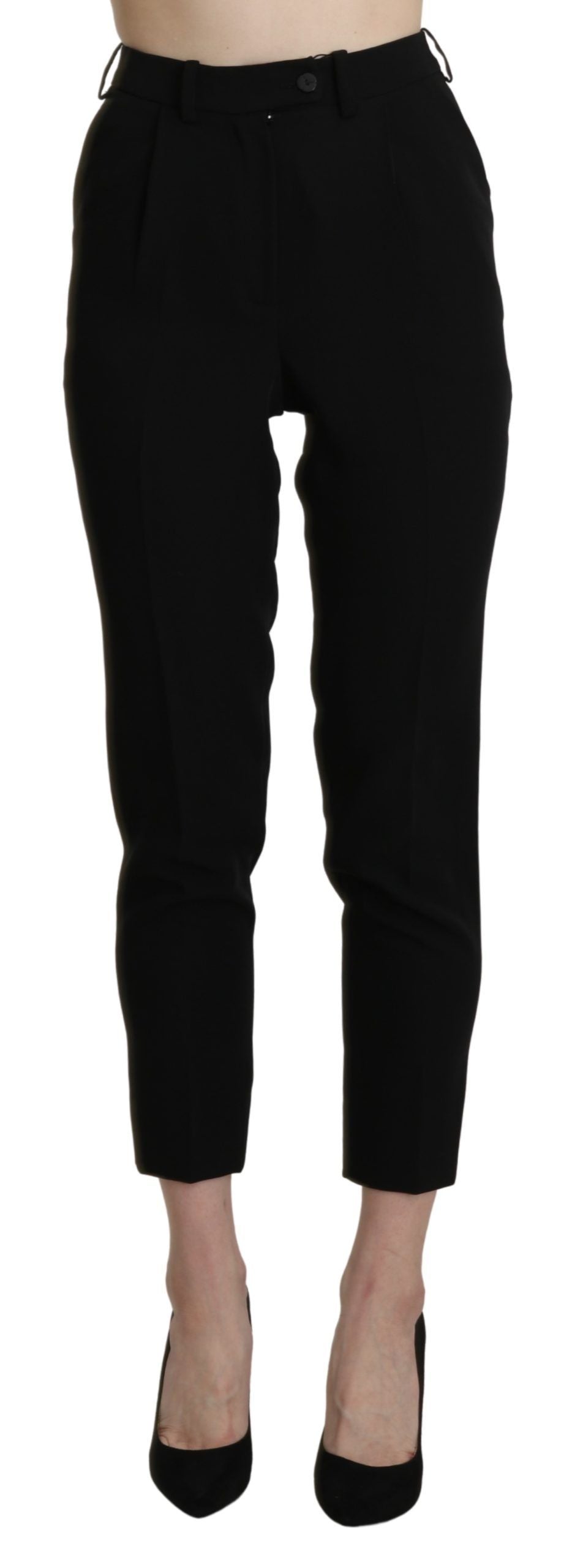 Chique skinny cropped broek met hoge taille