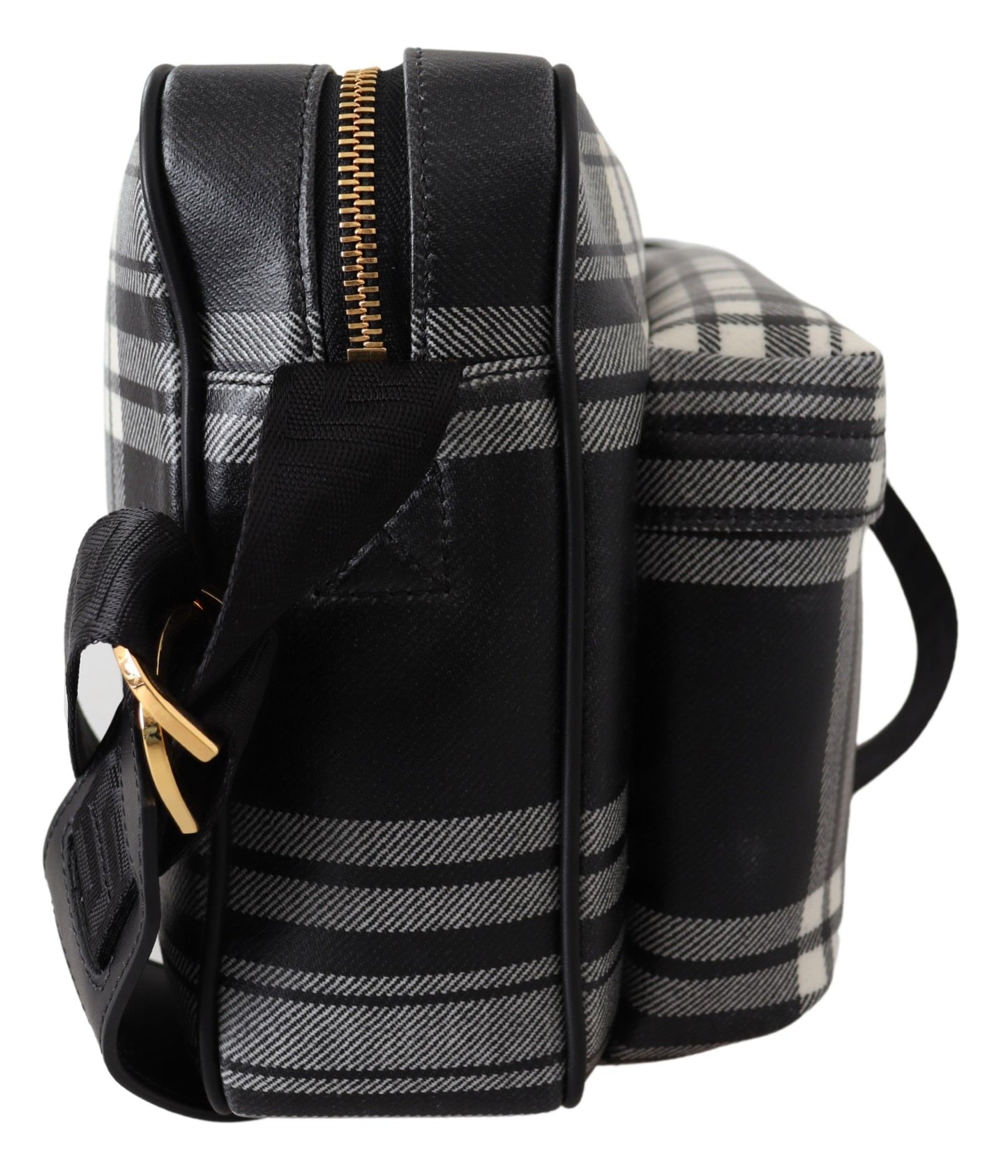 Elegante grijze leren crossbodytas