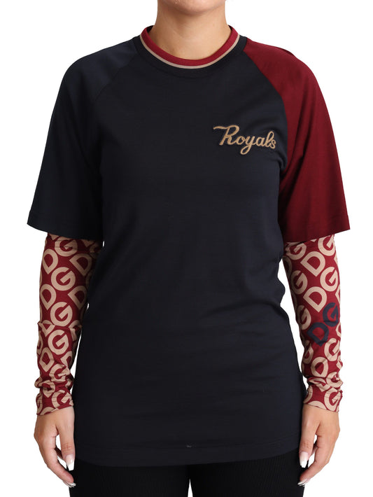 Multicolor Royals Cotton Crewneck Sweater