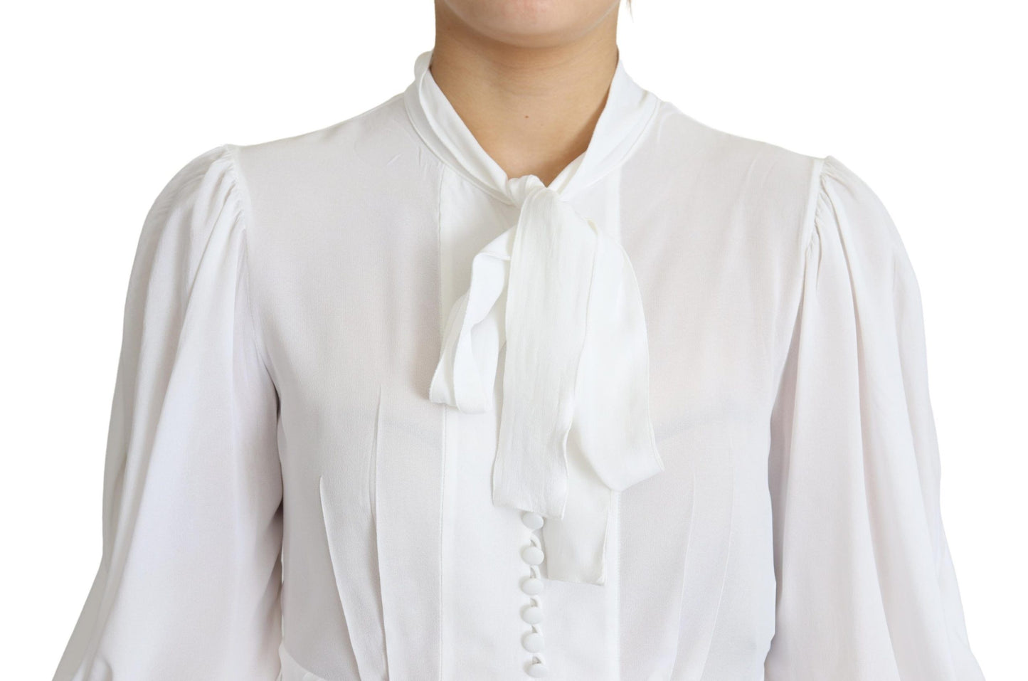 Elegante sneeuwwitte viscose blouse