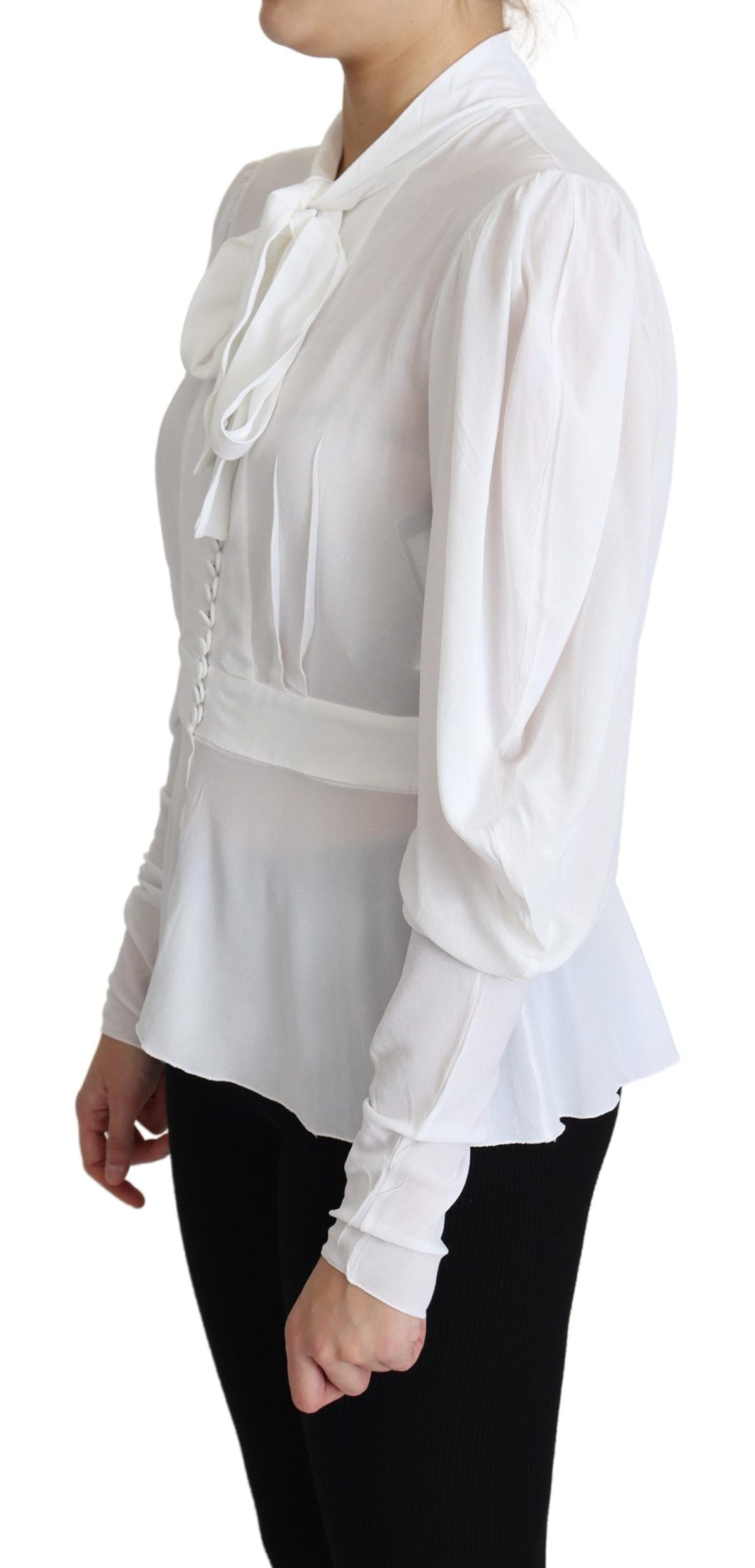 Elegante sneeuwwitte viscose blouse