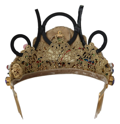 Prachtige kristallen diadeem tiara - goudkleurig