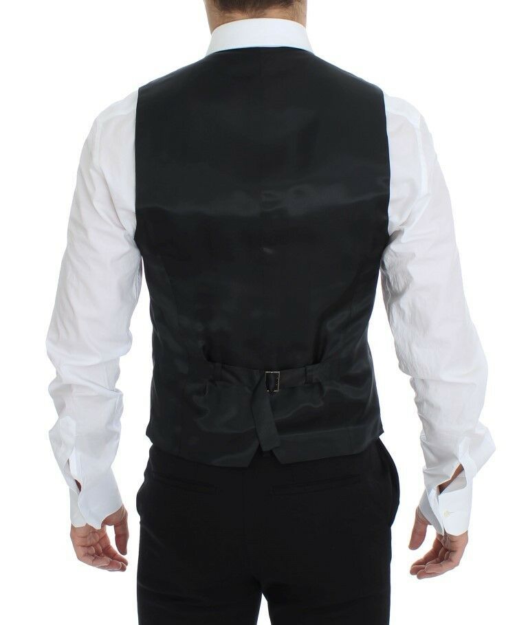 Elegante grijze wolmix jurk vest