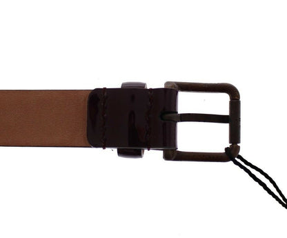 Elegant Purple Leather Belt