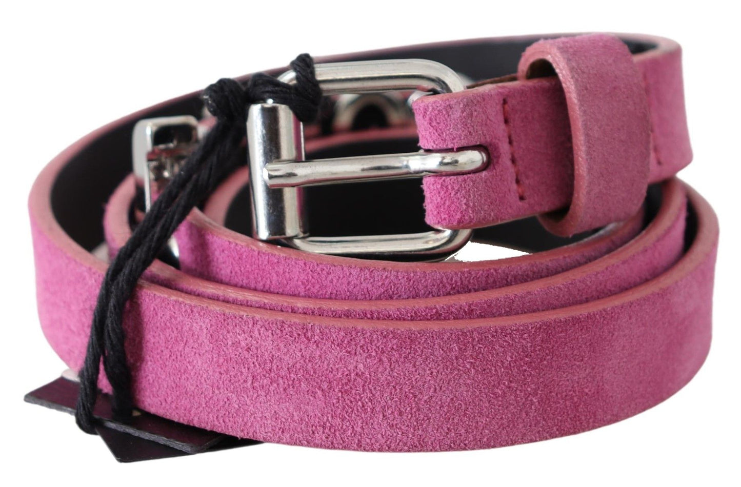 Fuchsia roze leren tailleband