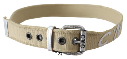 Elegant Beige Cotton Fashion Belt