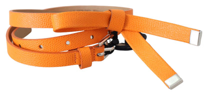 Elegante leren riem met dubbele gesp