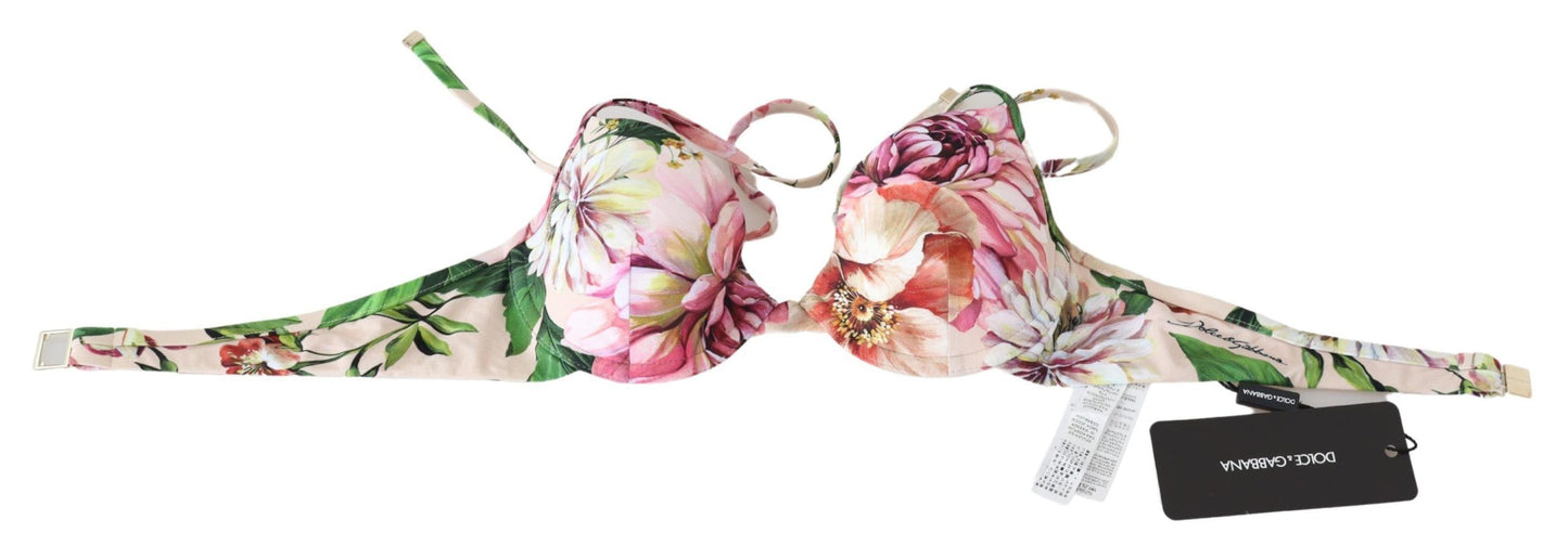 Floral Elegance elastische bikinitop