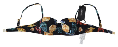 Chique bikinitop met schelpenprint