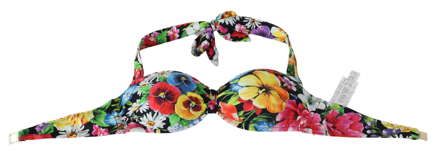 Floral Elegance High-End Bikinitop