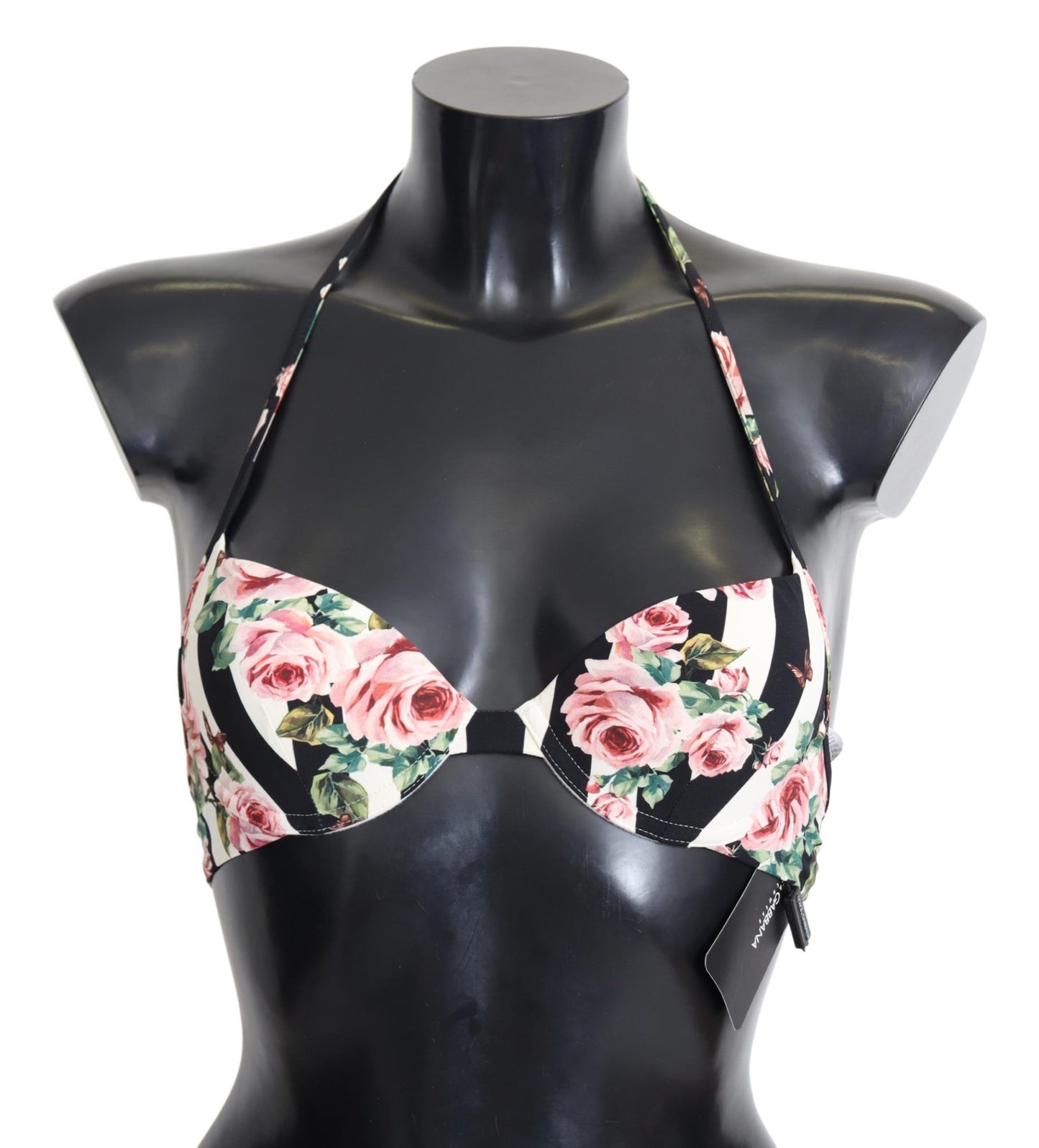 Elegante bikinitop met rozenprint