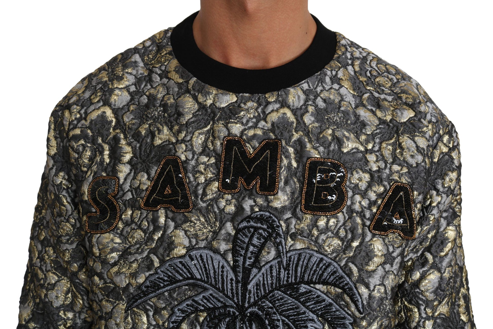 Samba Jacquard Palm Crewneck Trui