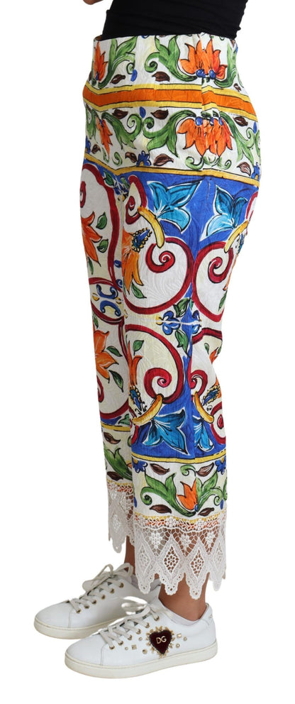 Majolica High Waist Cropped Broek