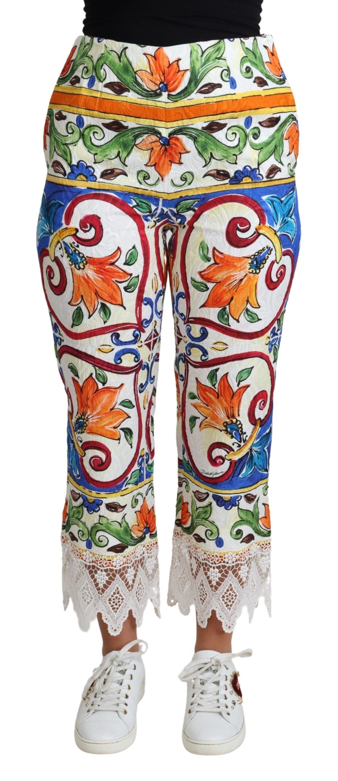 Majolica High Waist Cropped Broek