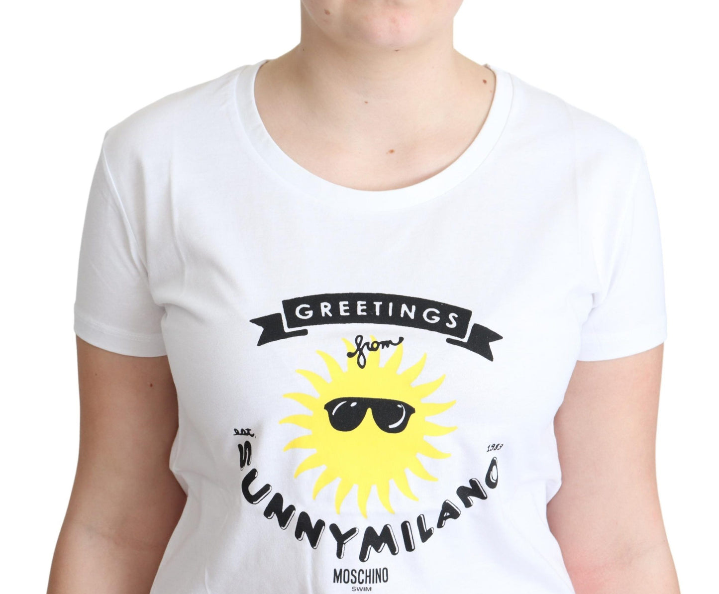 Zonnig Milano Print Katoenen T-shirt