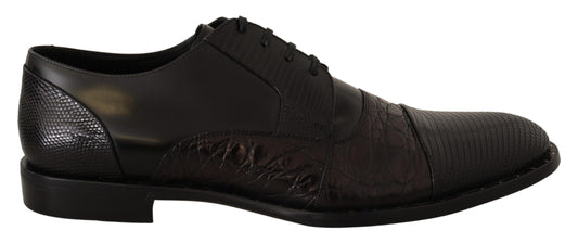 Elegante zwarte Derby Oxford Wingtips