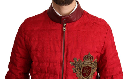 Rood en goud bomber designerjack