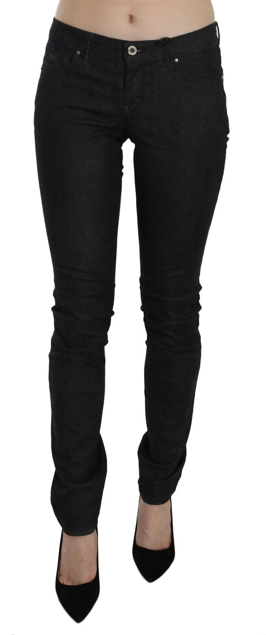 Chique lage taille slim fit skinny denim