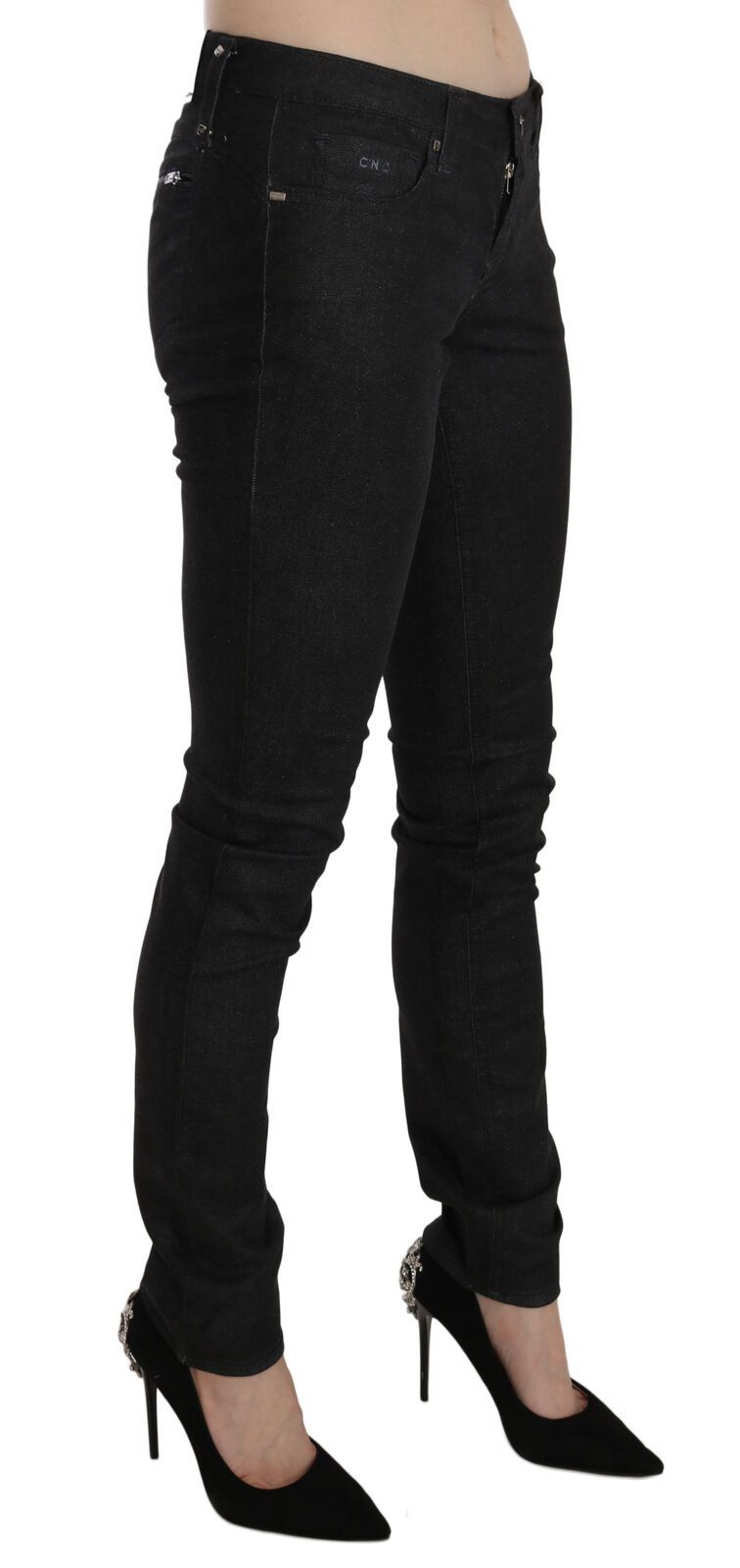 Chique lage taille slim fit skinny denim