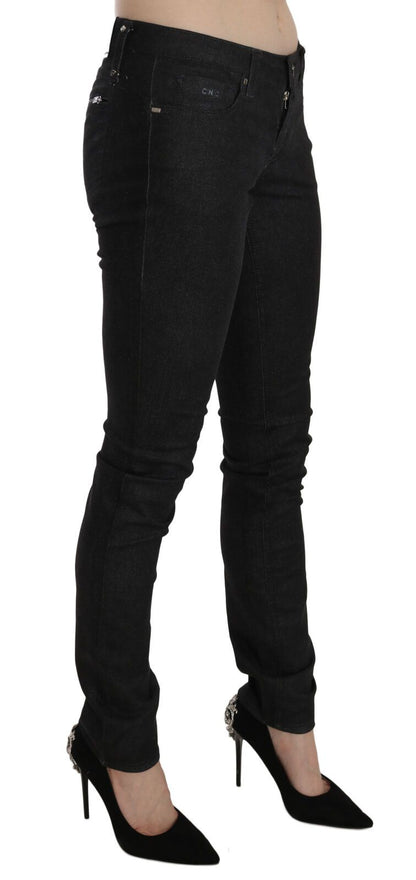 Chique lage taille slim fit skinny denim