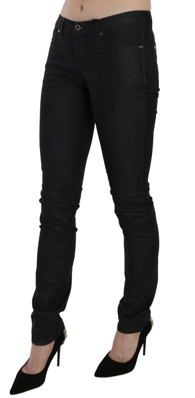 Chique lage taille slim fit skinny denim