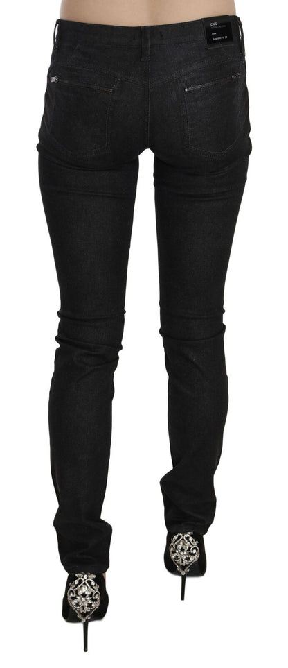 Chique lage taille slim fit skinny denim