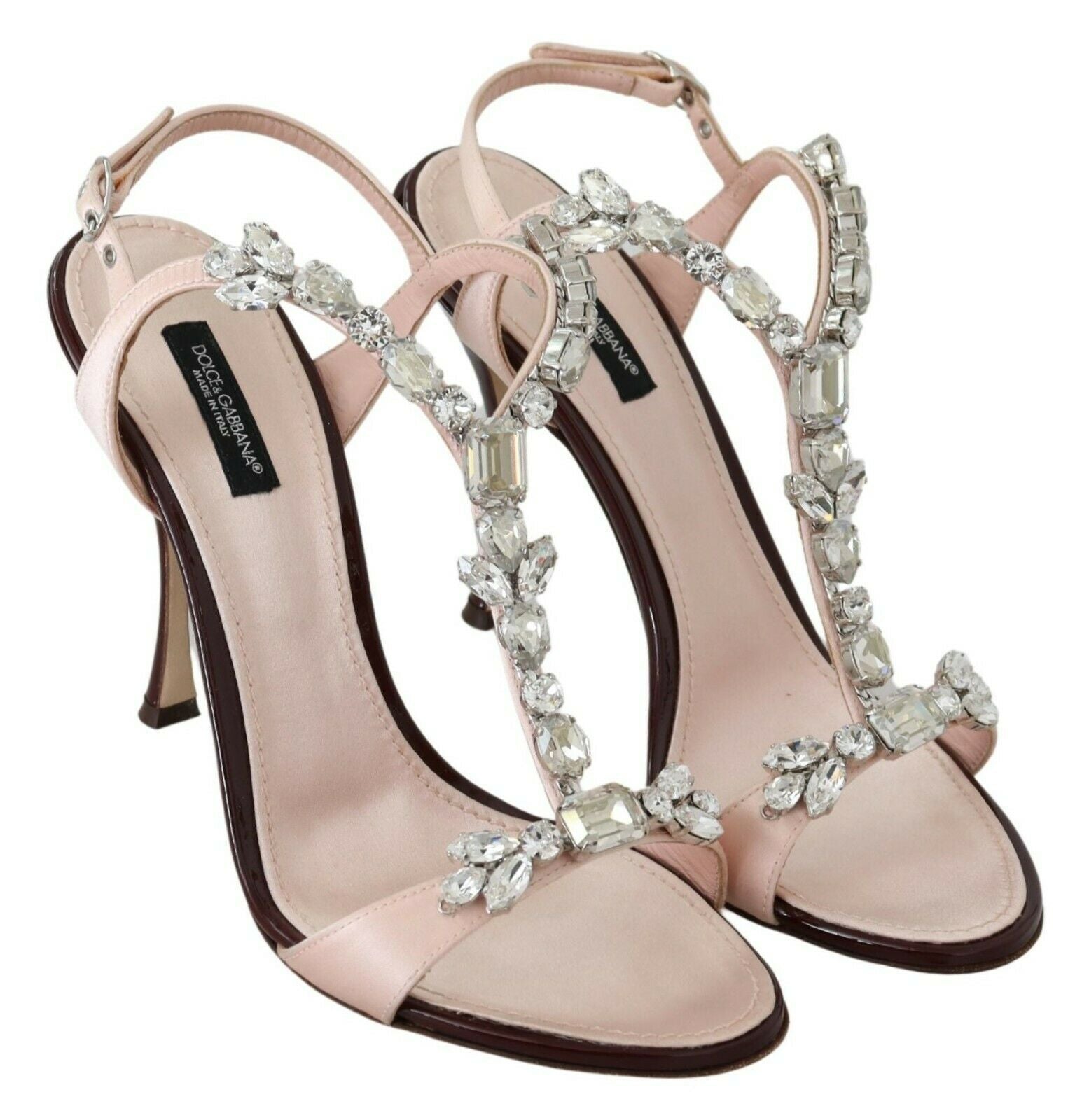 Crystal-Embellished Stiletto Sandals