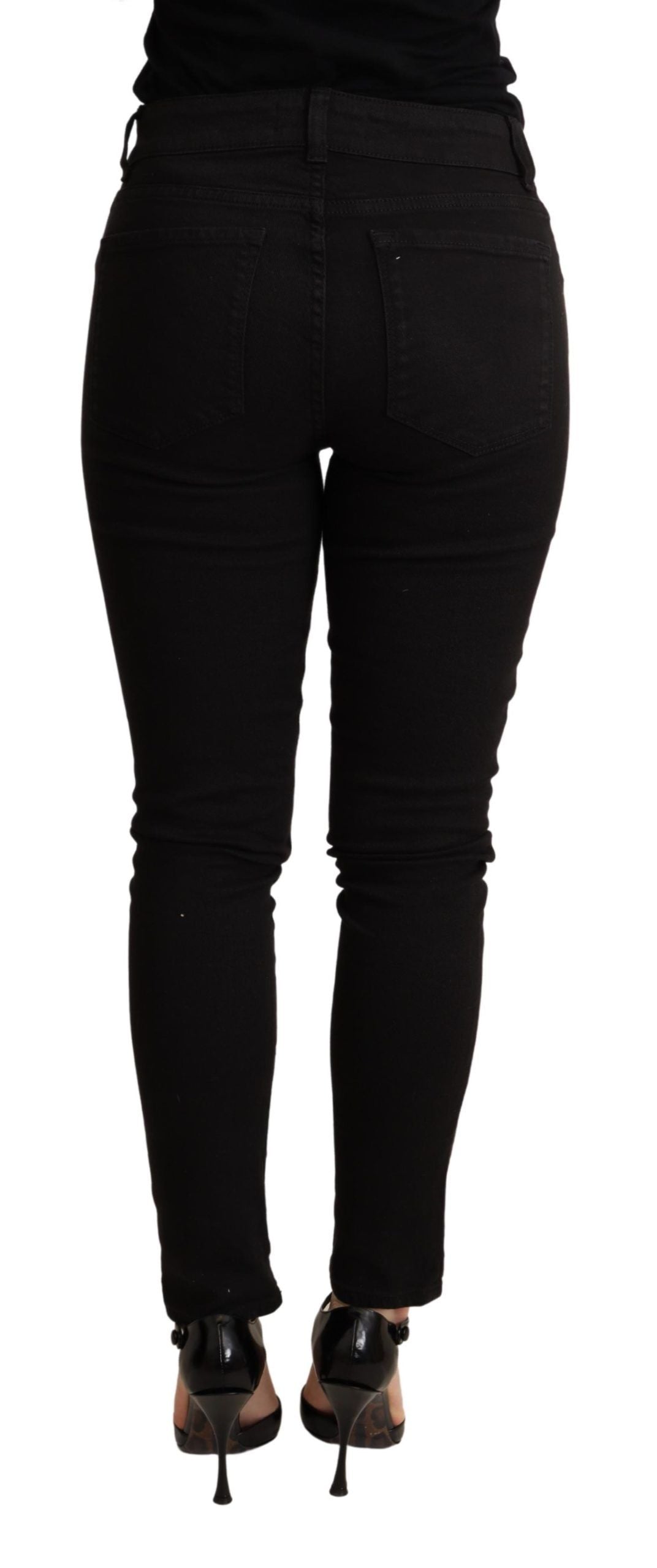 Elegante, slanke, zwarte skinny jeans