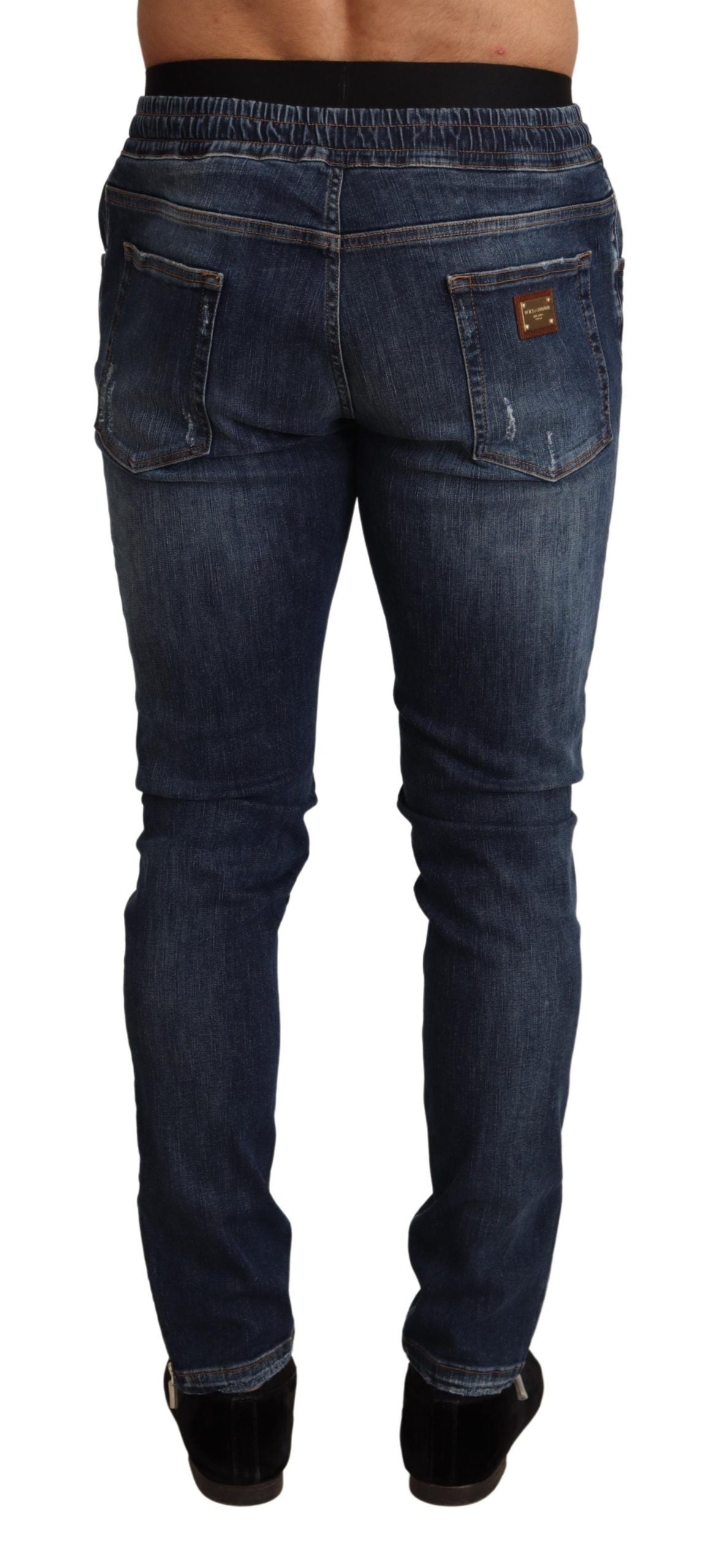 Elegant Dark Blue Skinny Jeans