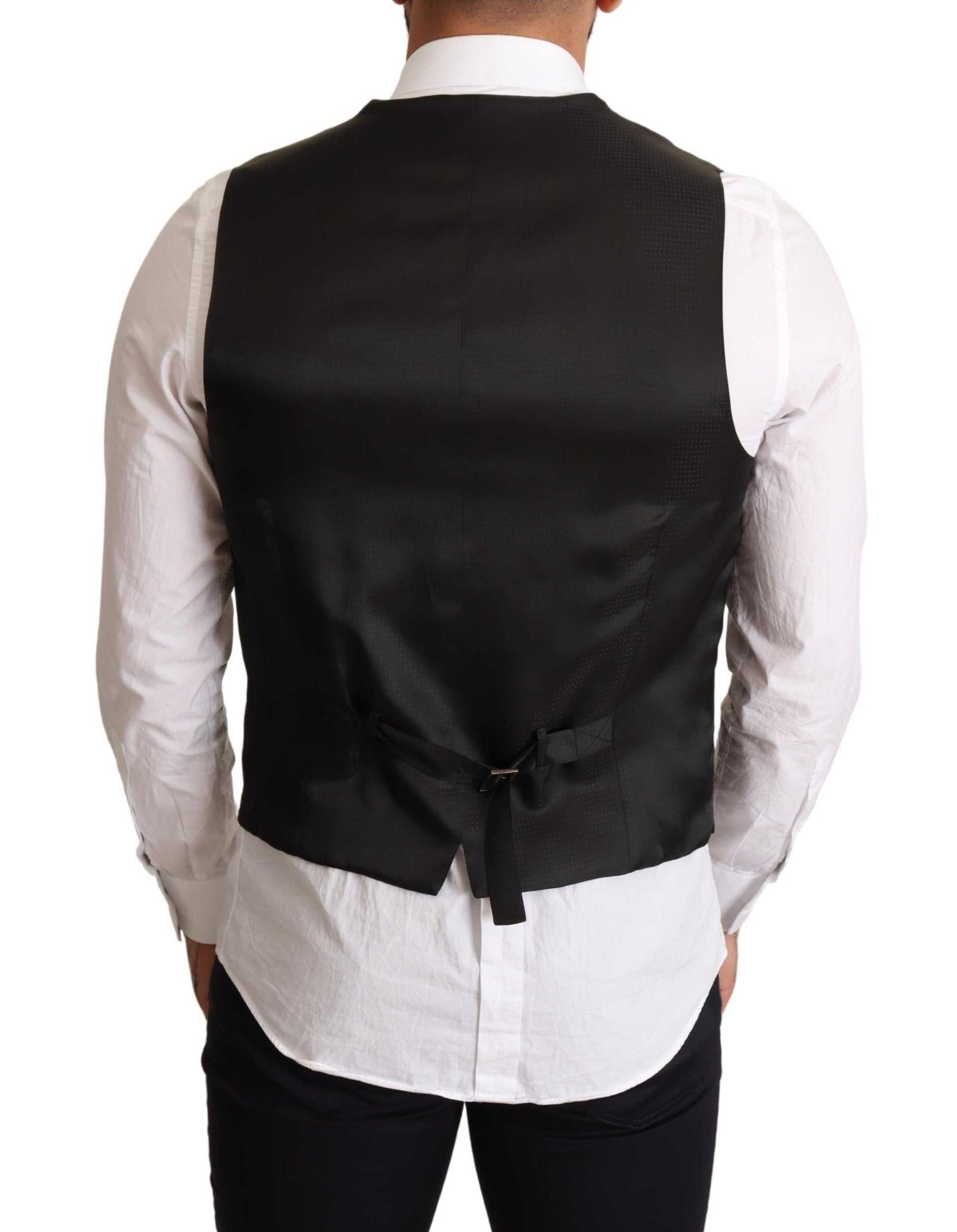 Elegante zwarte formele vest