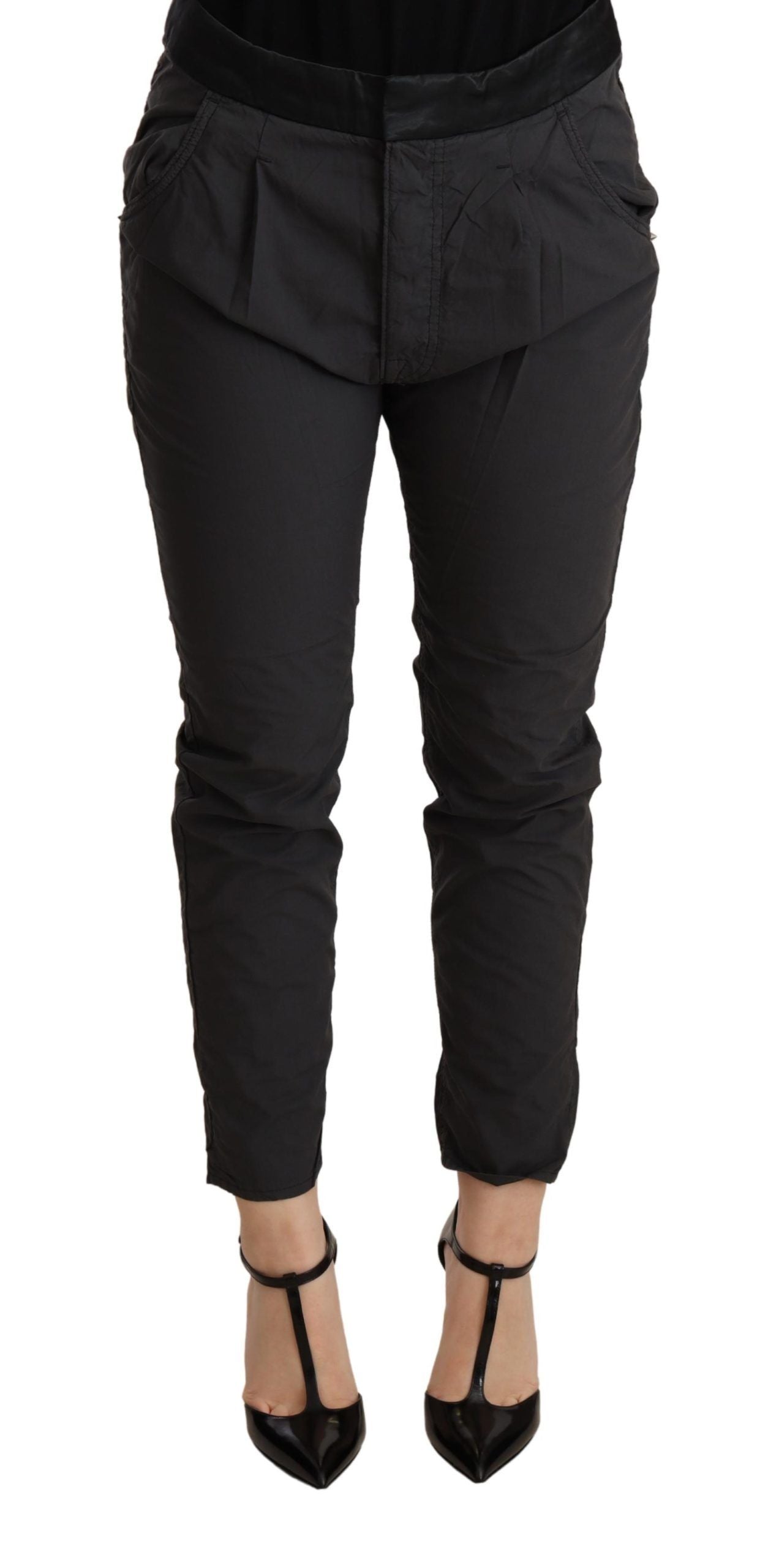 Elegante Mid Waist Slim Fit Skinny Broek