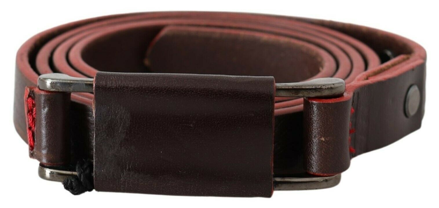 Elegant Brown Leather Fashion Belt